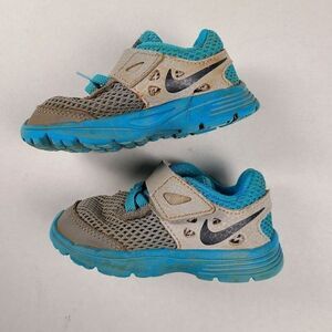 Nikes Baby Toddler 5C Athletic Shoes Grey & Blue